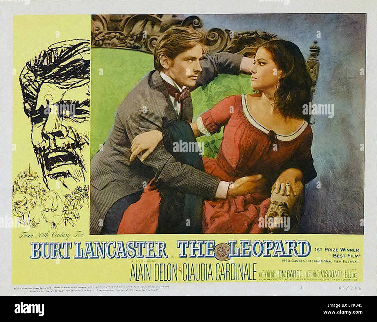 The Leopard - Movie Poster Stock Photo