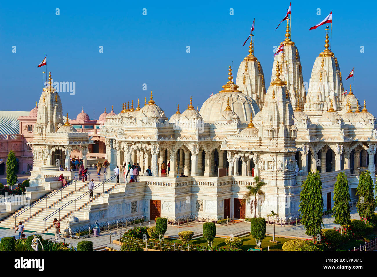India, Gujarat, Kutch, Bhuj, new Swaminarayan temple Stock ...