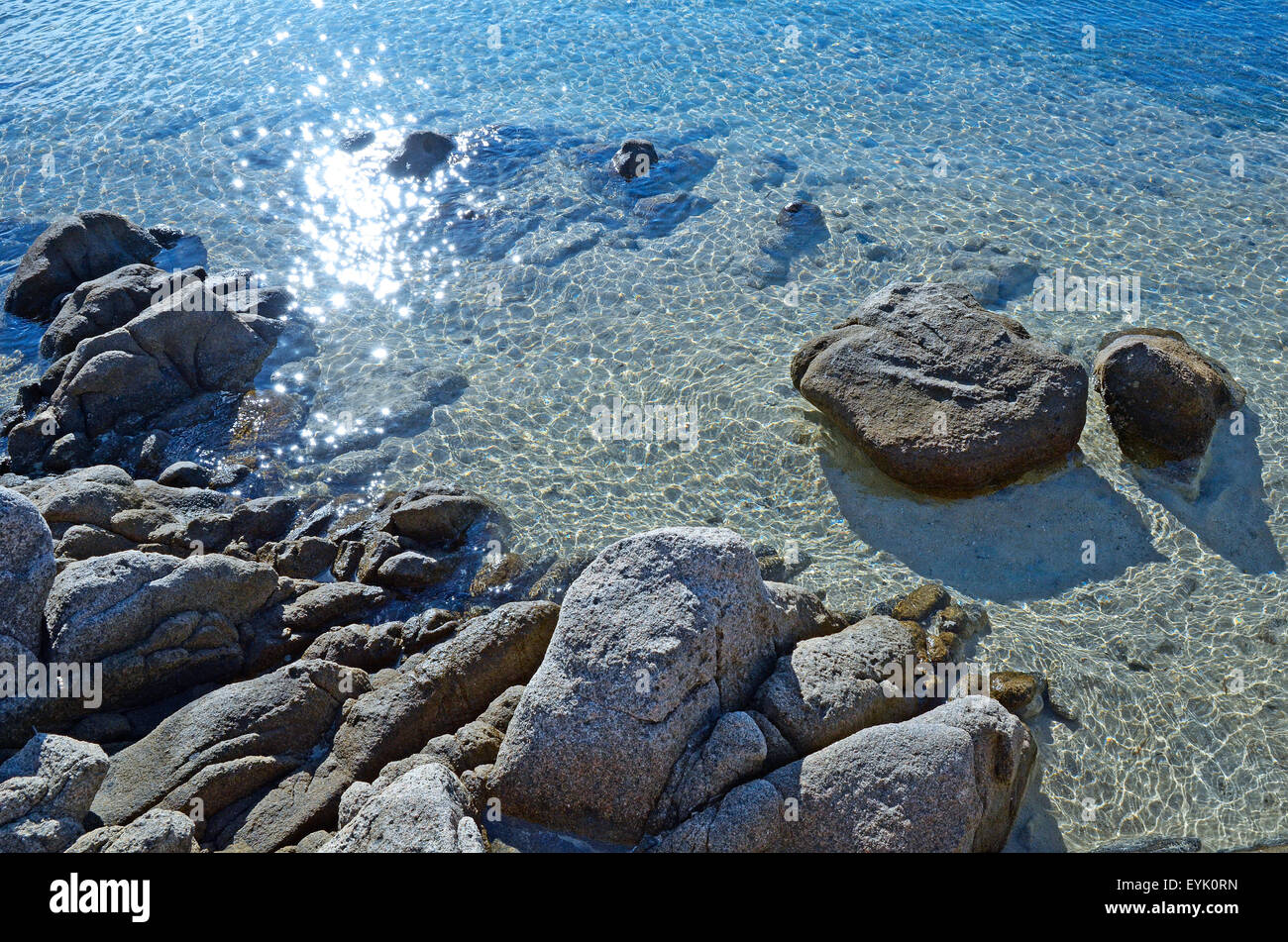 Sardinia,Italy: rocks and sea Stock Photo - Alamy
