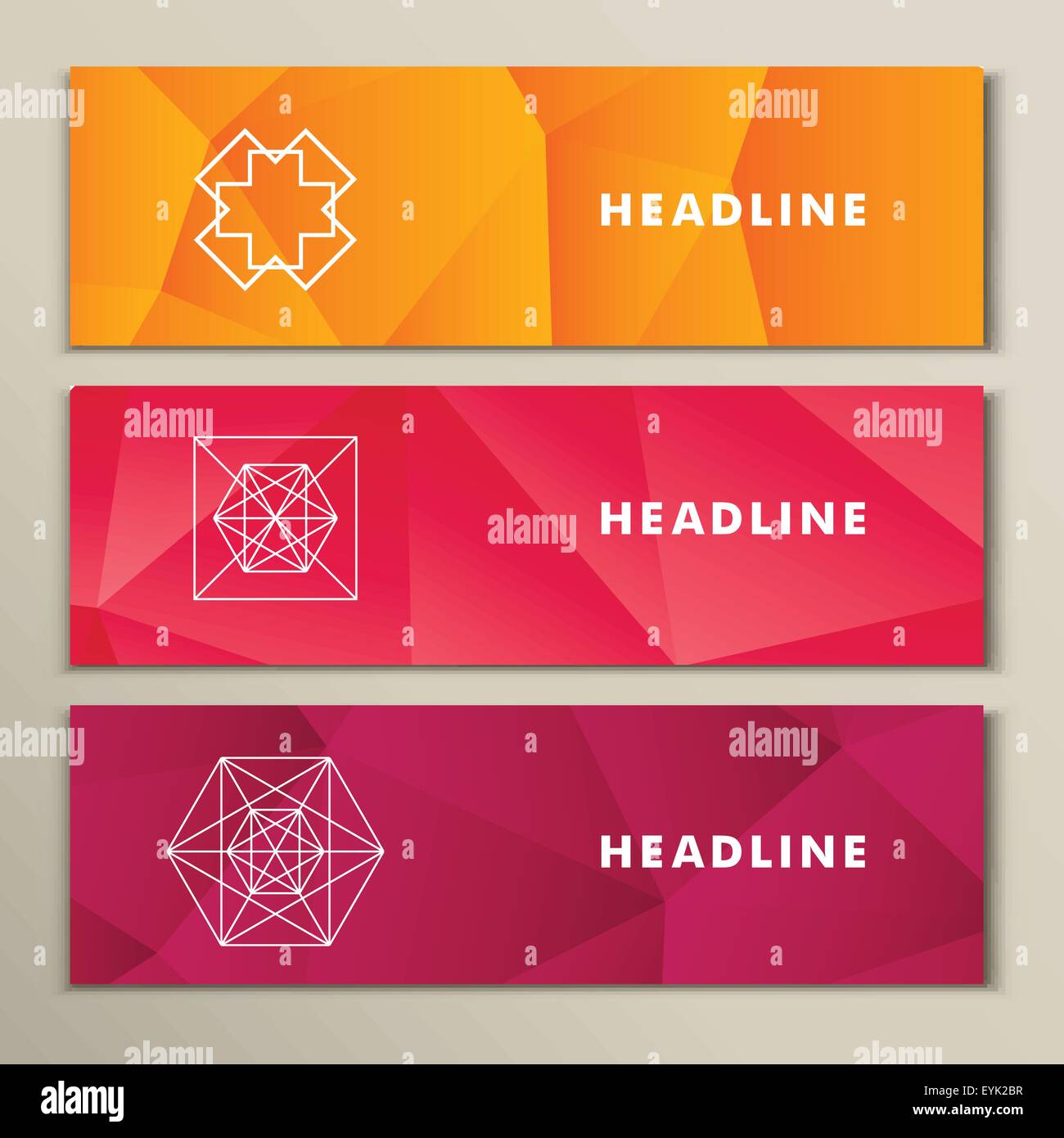 Pattern red white geometric shapes Stock Vector Images - Alamy