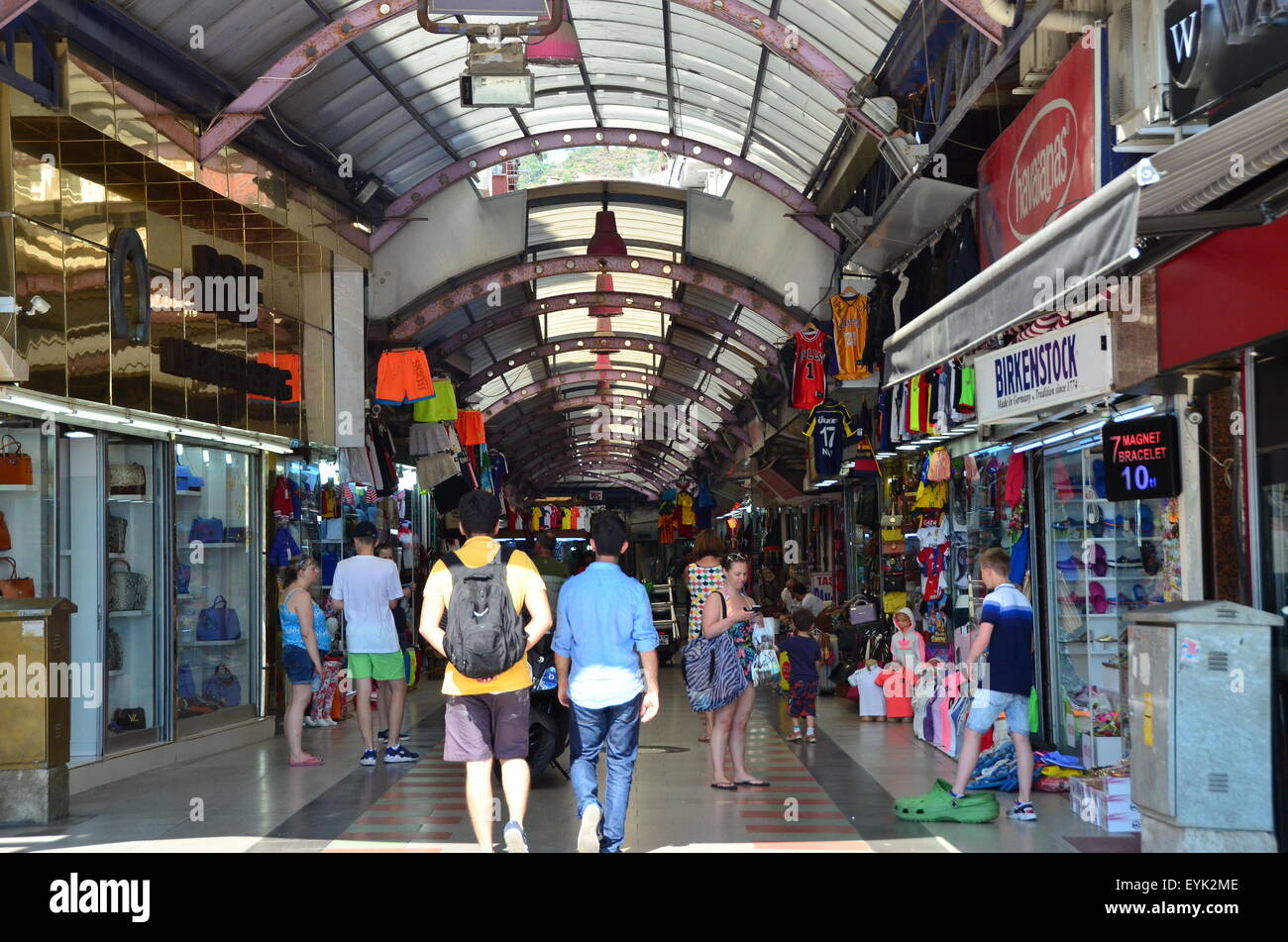 The Grand Bazaar, in Marmaris Town Centre, Mugla Province, Turkey