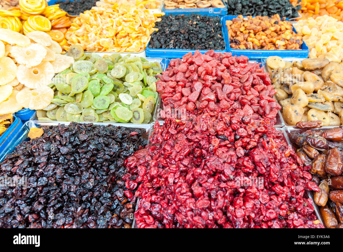 Israel, Tel Aviv, dried fruit Stock Photo