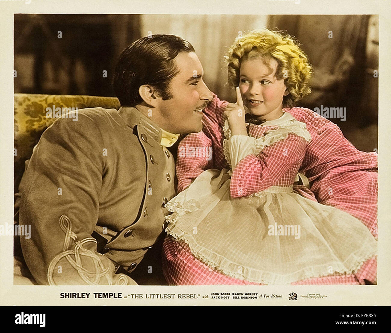 The Littlest Rebel - Shirley Temple - 1935 - Movie Poster Stock Photo