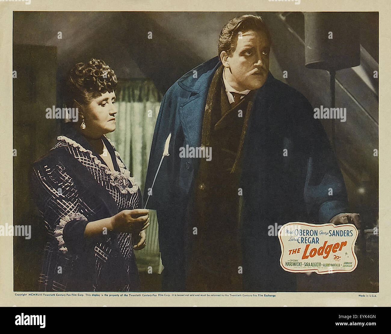 The Lodger - 1944 - Movie Poster Stock Photo