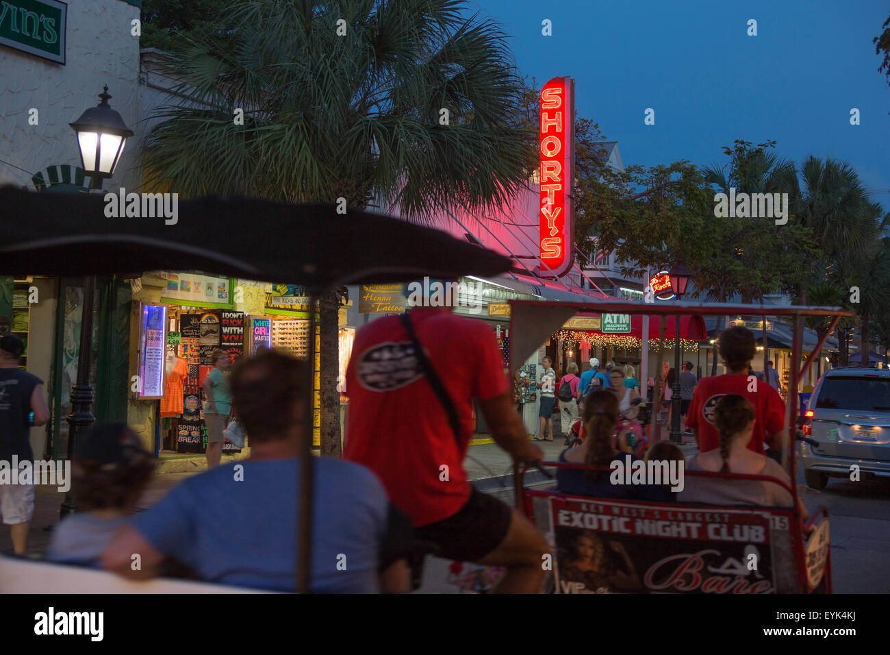 DUVAL STREET HISTORIC DISTRICT KEY WEST FLORIDA USA Stock Photo Alamy