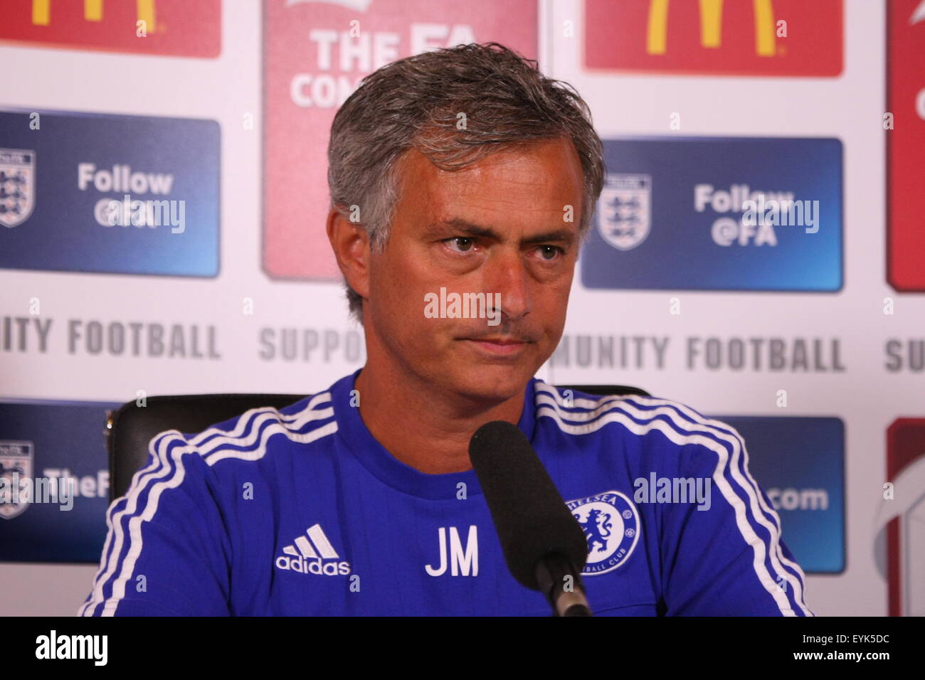 Jose Chelsea Portrait of Jose Mourinho, Chelsea Football Club's Manager Stock Photo ...