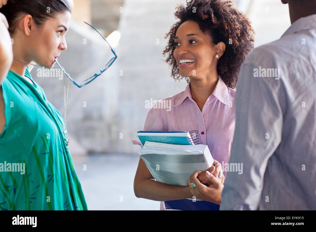 Higher education students Stock Photo