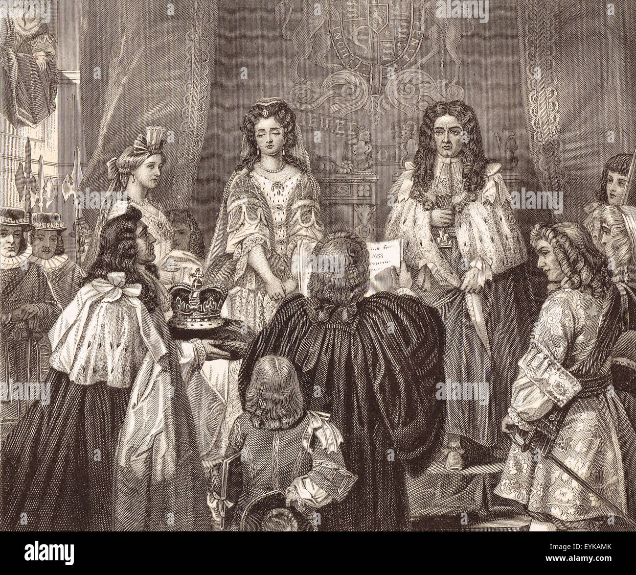 William of Orange & Mary offered the Crown 1689