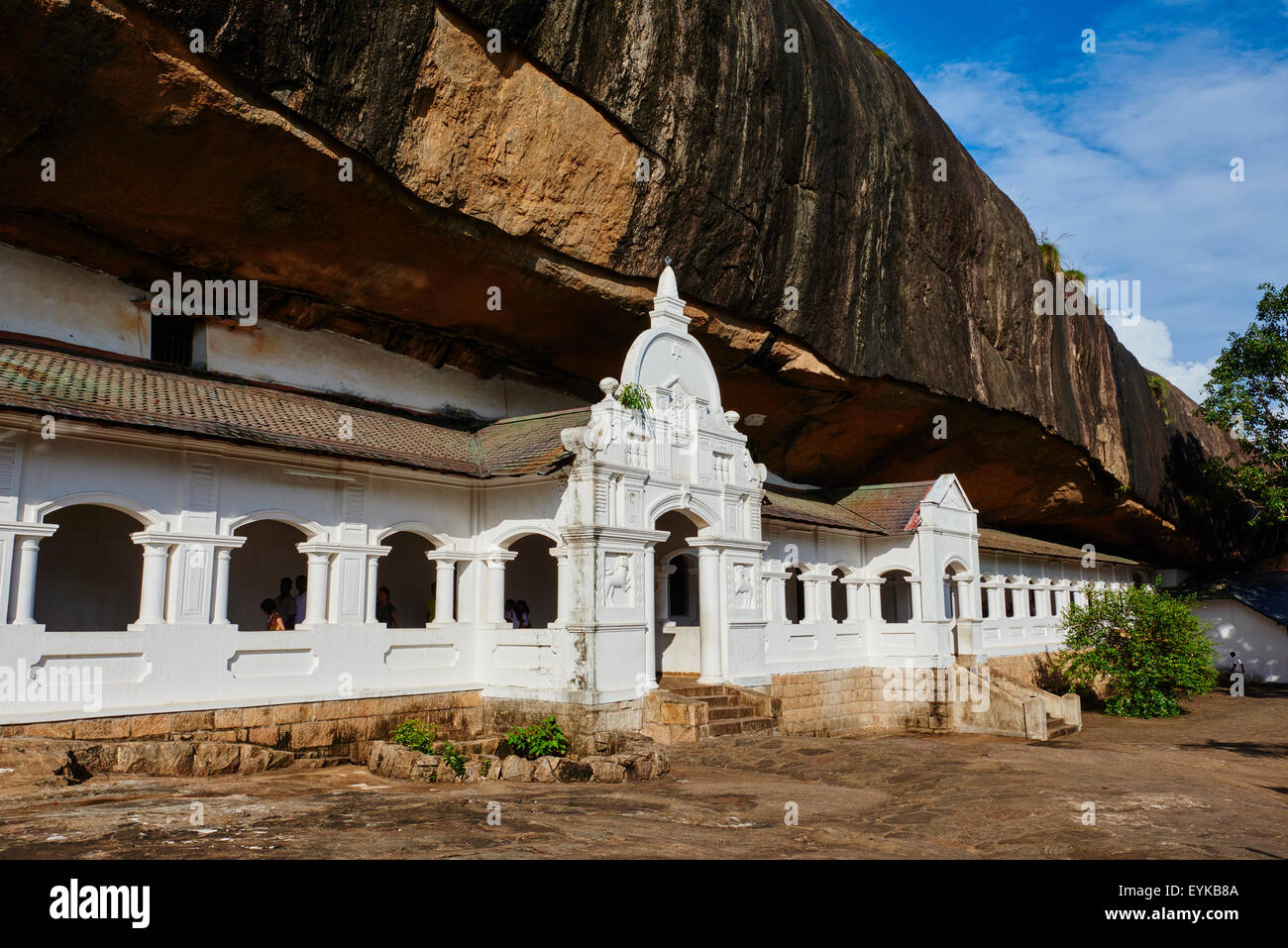 Sri Lanka, Ceylon, North Central Province, Dambulla, Buddhist Cave Temple, UNESCO World Heritage Site Stock Photo