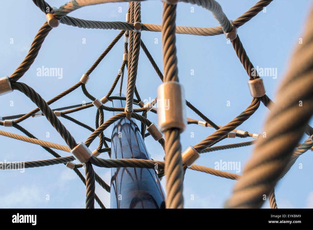 rope playground from the ground up Stock Photo - Alamy