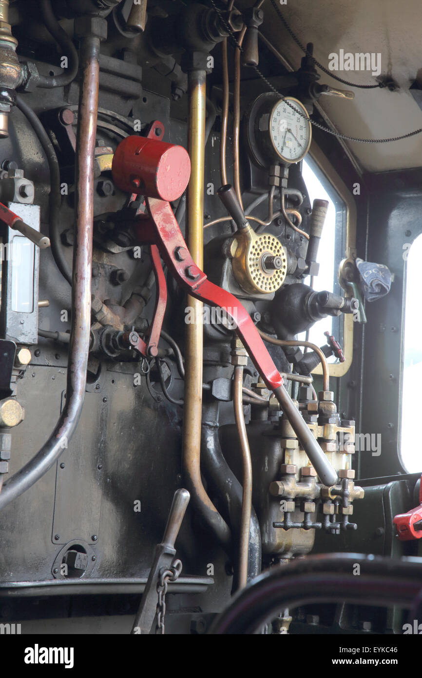 steam train at kingswear on the river dart in south devon Stock Photo