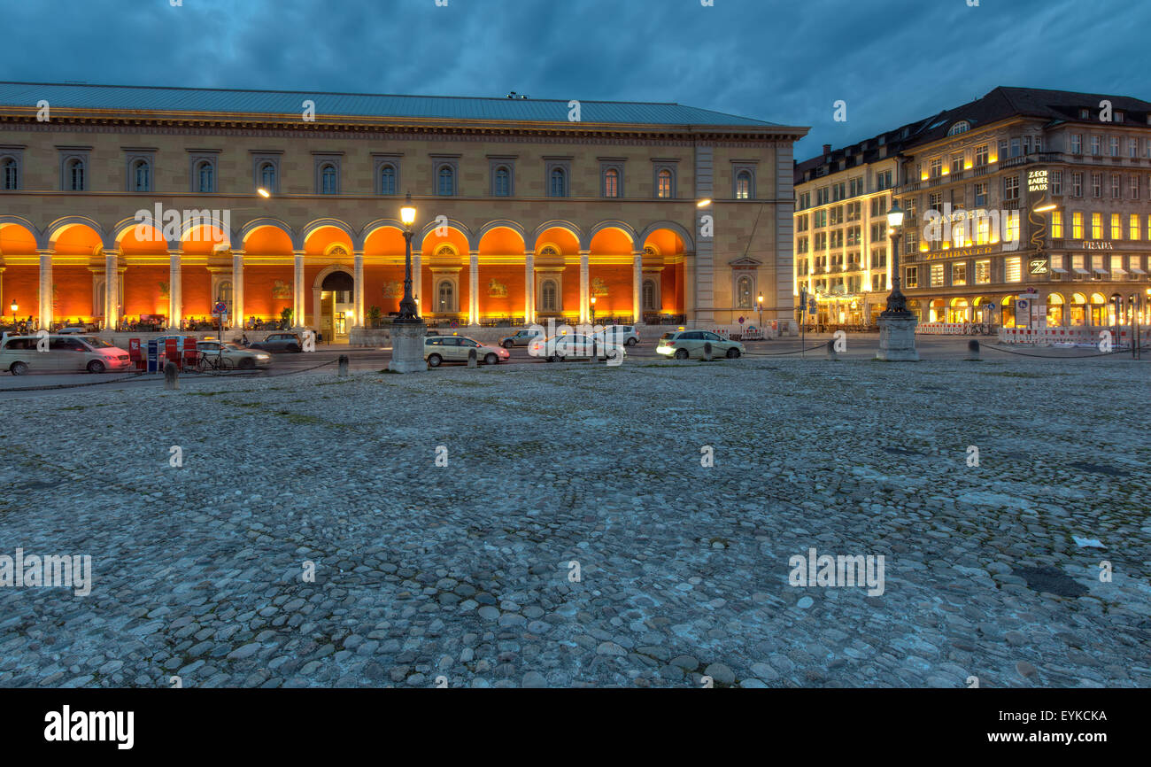 The Palais Toerring-Jettenbach in Munich’s old town on Max-Joseph-Platz. Stock Photo