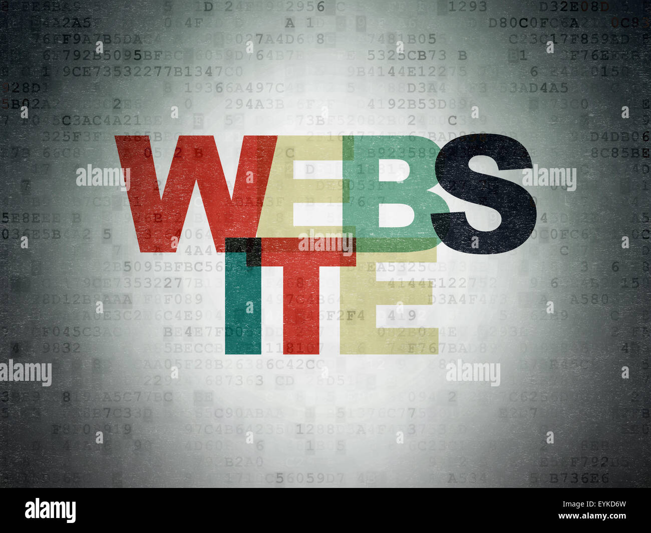 Web development concept: Website on Digital Paper background Stock ...