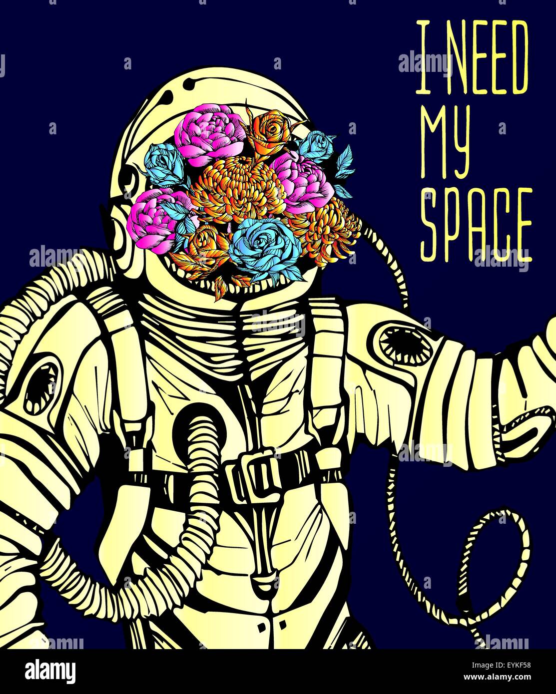 Space concept with astronaut Stock Vector Image & Art - Alamy
