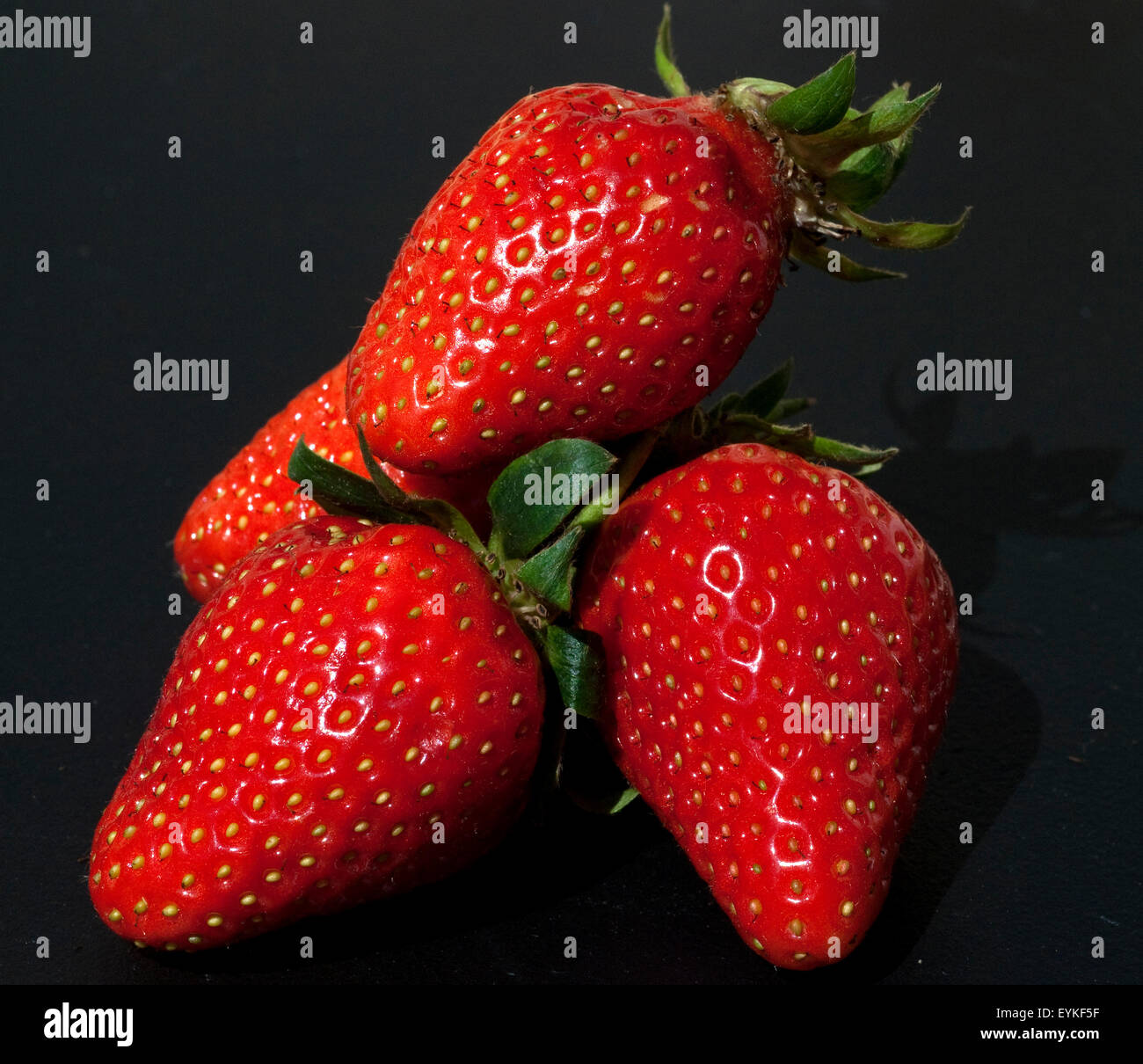 Erdbeere, Fragaria x ananassa, Beerenobst, Stock Photo