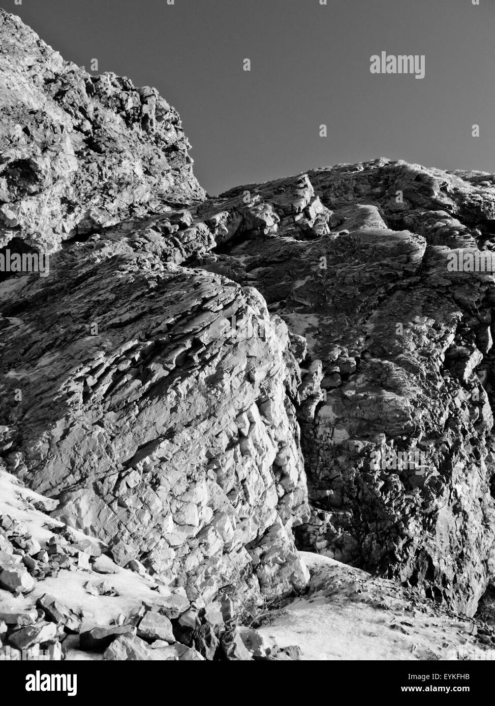 View rocky mountain ridge Black and White Stock Photos & Images - Alamy