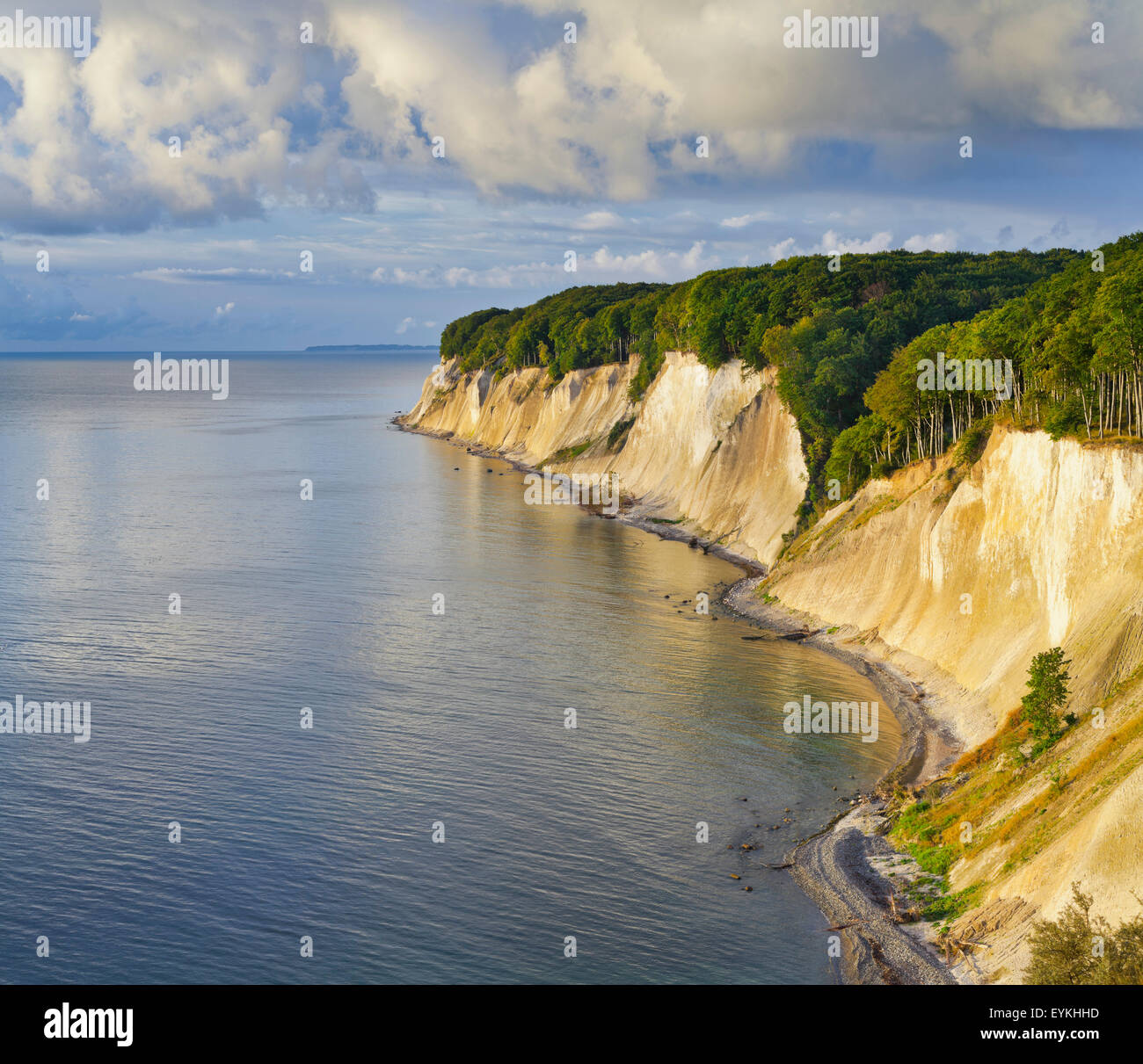 Chalk cliffs, Jasmund National Park, island of Rügen, Mecklenburg ...