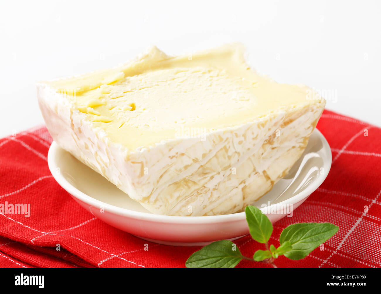 French soft white rind cheese Stock Photo Alamy