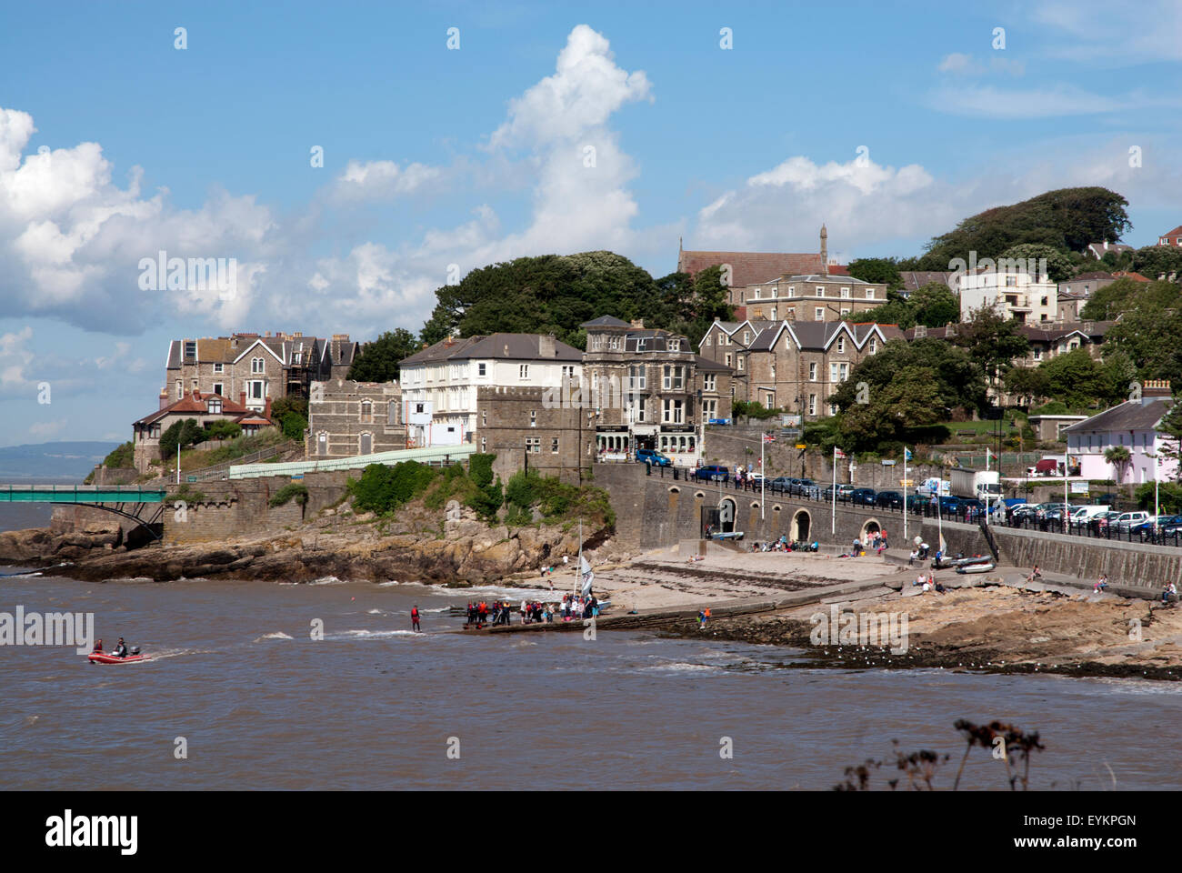 Clevedon town and coast Clevedon, Somerset, England UK Stock Photo