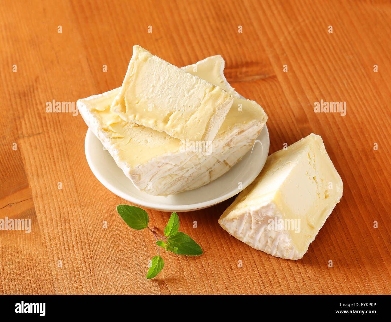 French soft white rind cheese Stock Photo Alamy
