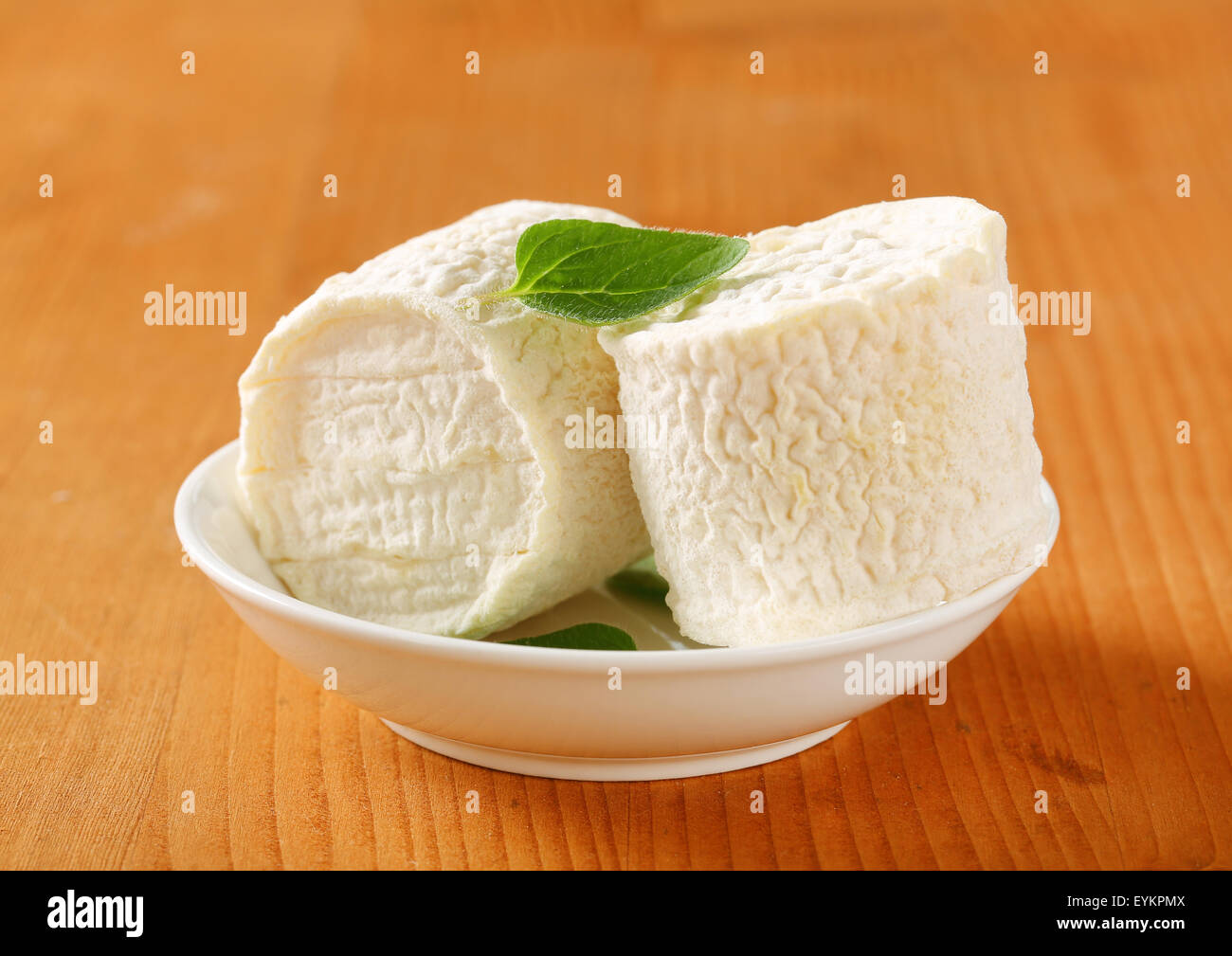 Crottins de Chevre French goat's milk cheese Stock Photo Alamy