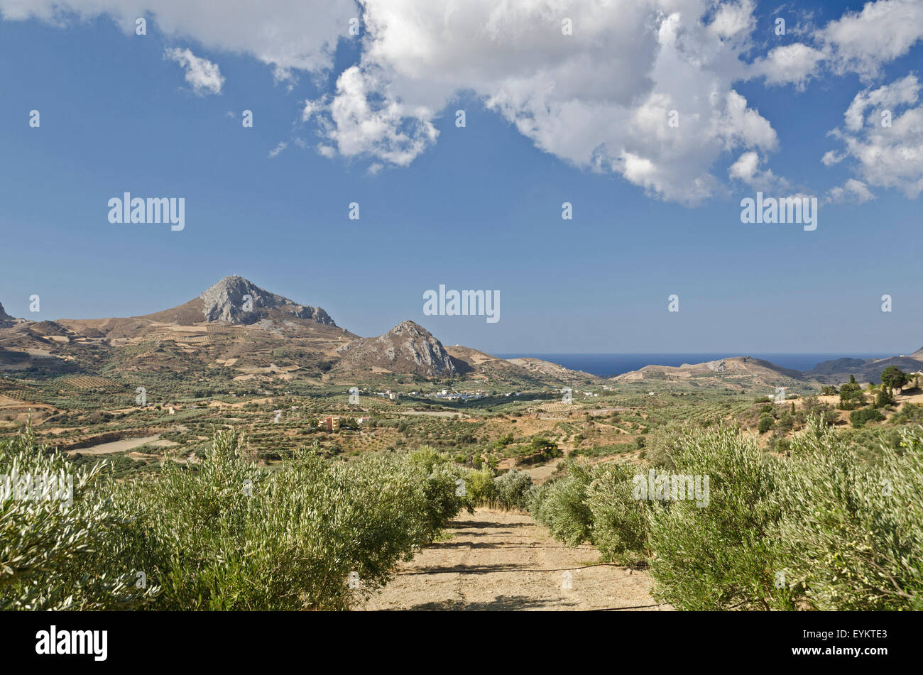 Griechenland, Kreta, Berglandschaft bei Damnoni, Stock Photo