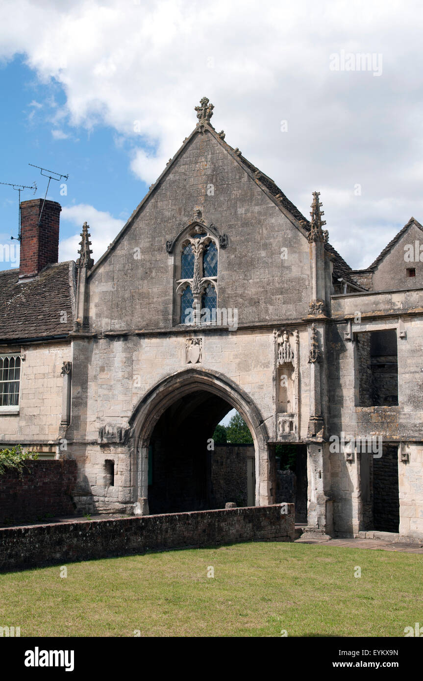The Abbey gateway, Kingswood, Gloucestershire, England, UK Stock Photo