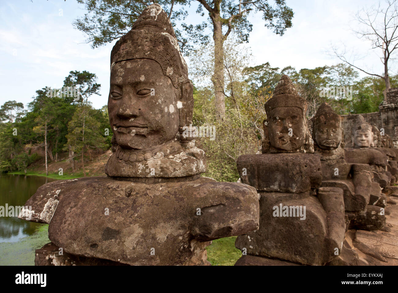 Cambodia, province of Siem Reap, region of Angkor, Buddhist temple ...