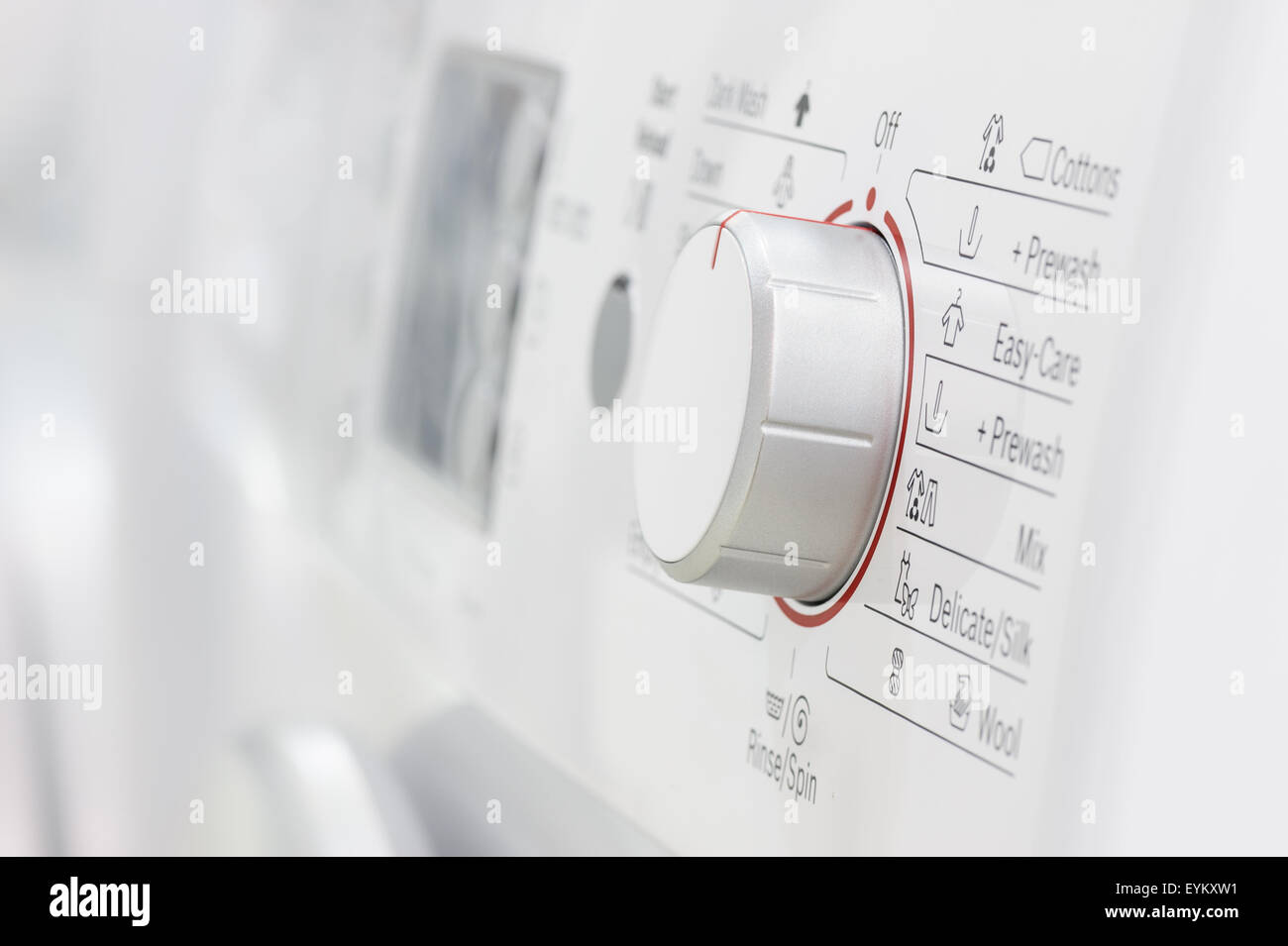 control panel of washing machine Stock Photo Alamy