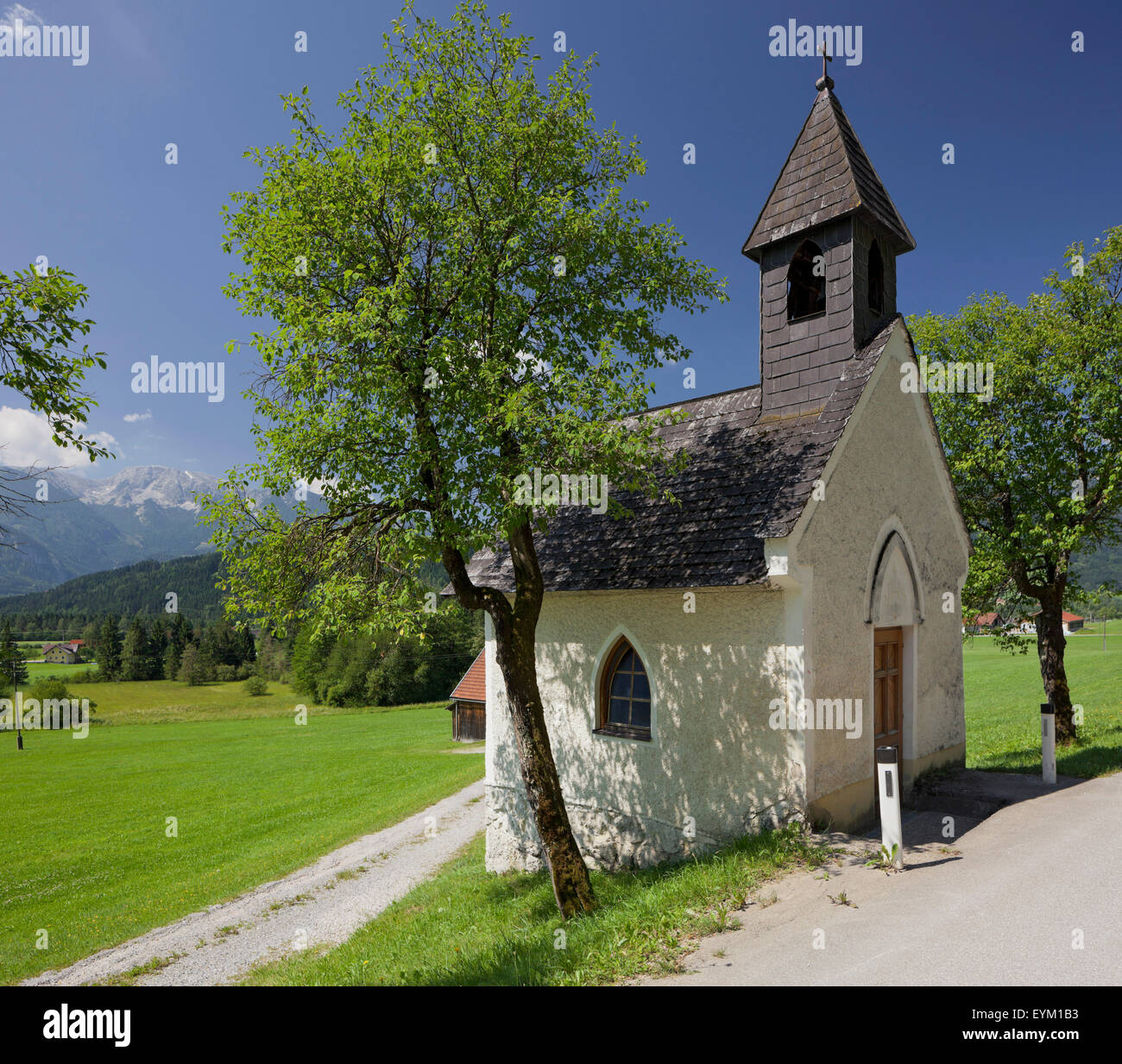 Chapel with Rading, Windischgarsten, dead mountains, Upper Austria, Austria, Stock Photo