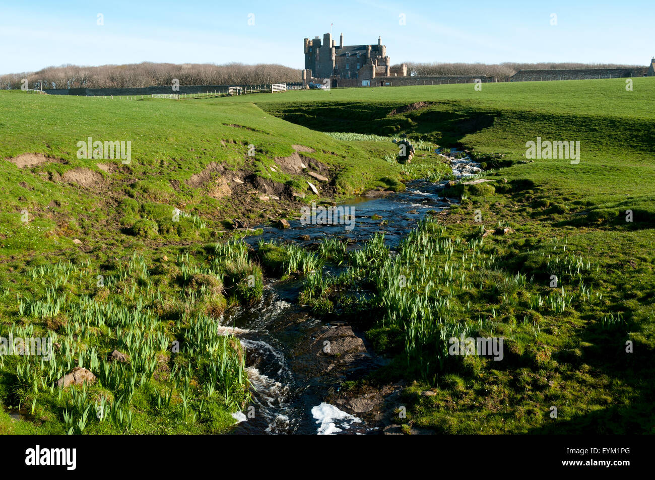The Castle of Mey, near the village of Mey, on the north coast of Caithness, Scotland, UK. Stock Photo