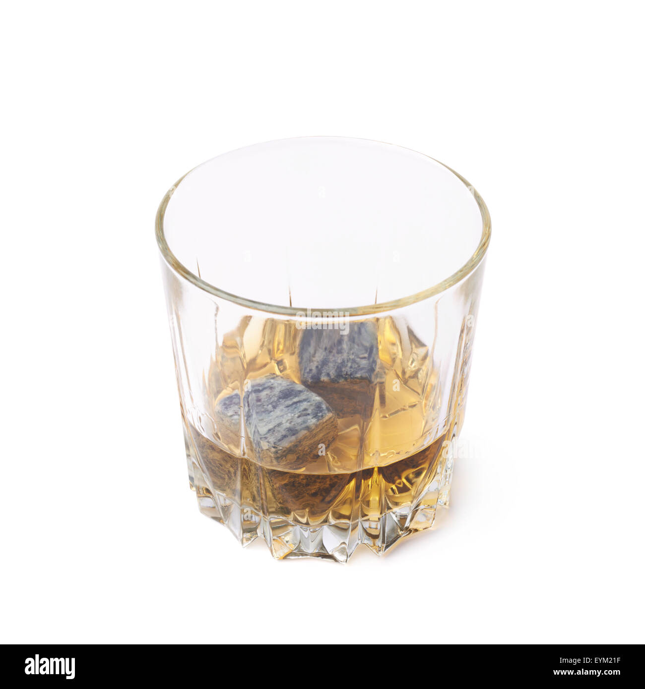 Glass tumbler filled with whiskey Stock Photo Alamy