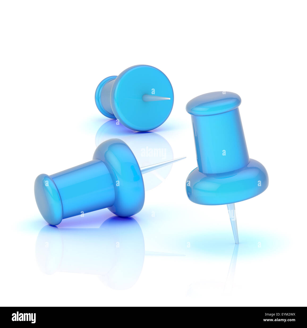 Composition of three pins Stock Photo - Alamy
