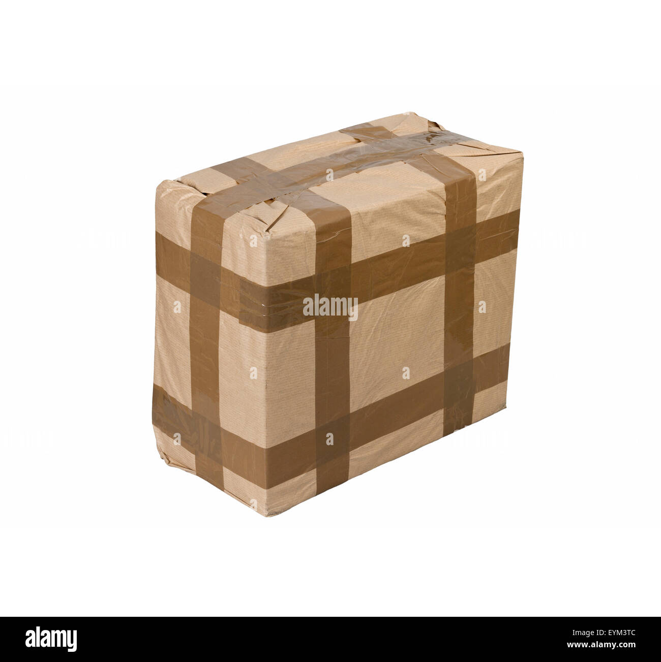 Package with adhesive tape, studiophotography, Stock Photo