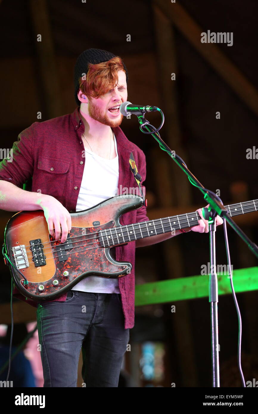Penrith, Cumbria, UK. 31st July, 2015. Lake Komo perform live on the Woodlands Stage at Kendal Calling 2015. Credit:  SJN/Alamy Live News Stock Photo