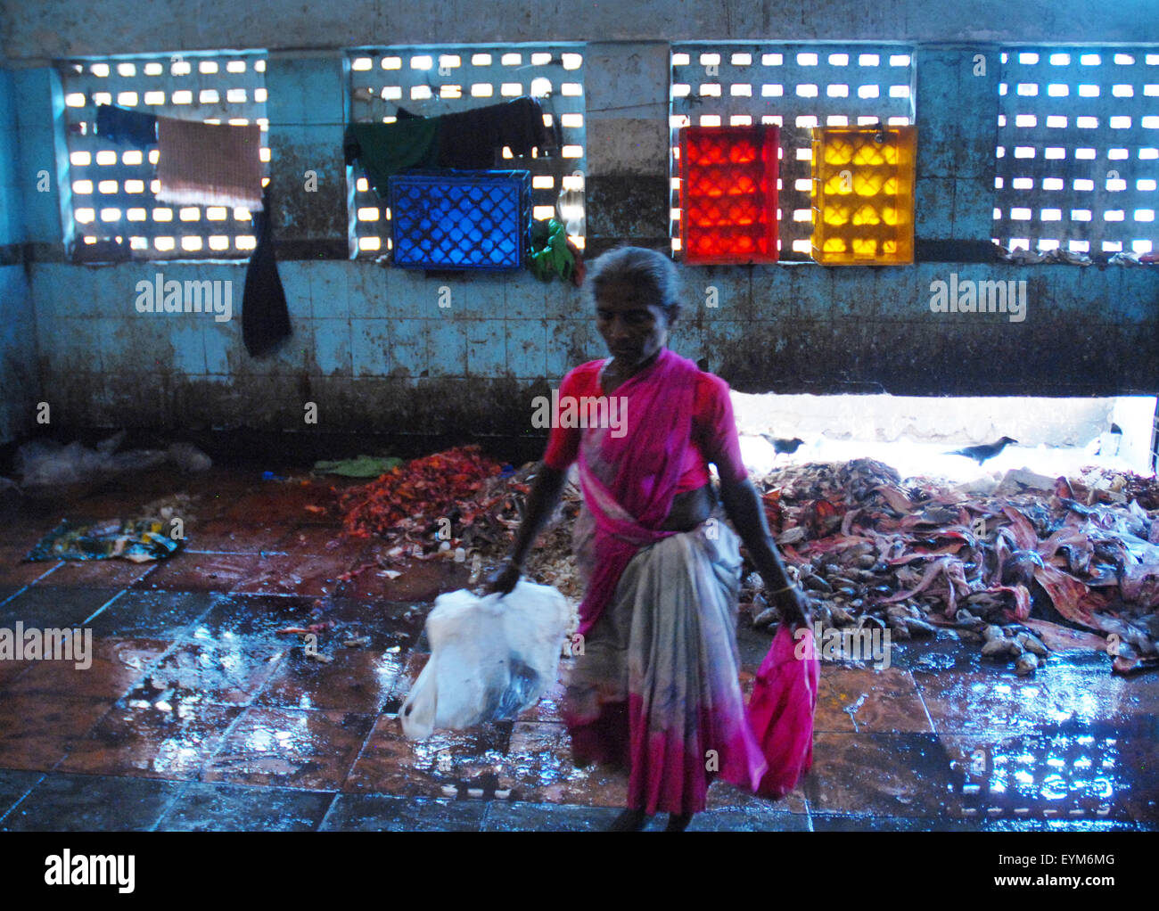Fish market at Crawford Market, Mumbai, India Stock Photo Alamy