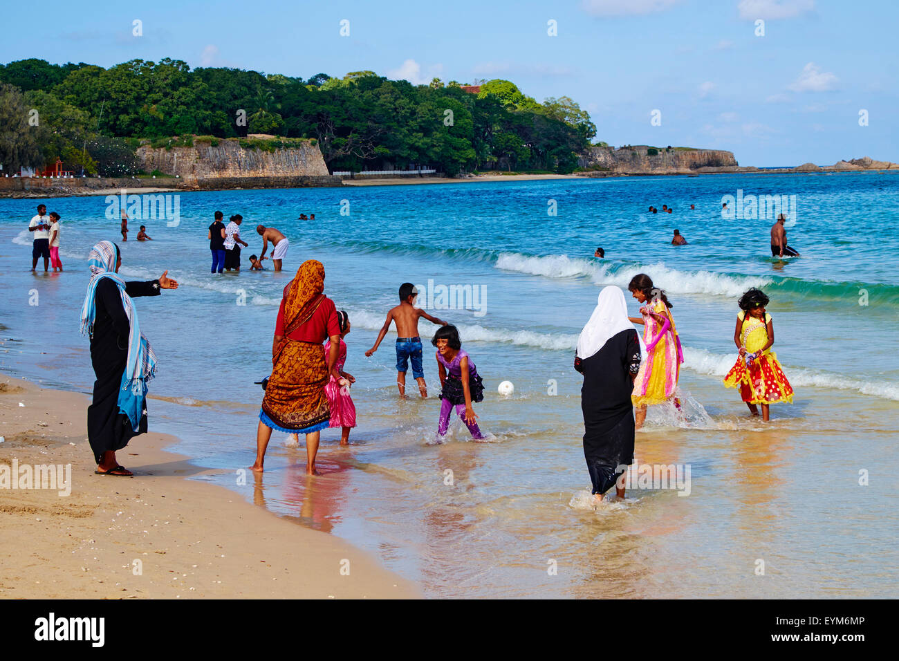 Sri Lanka, Ceylon, Eastern Province, East Coast, Trincomalee, Dutch bay, Trincomalee beach Stock Photo