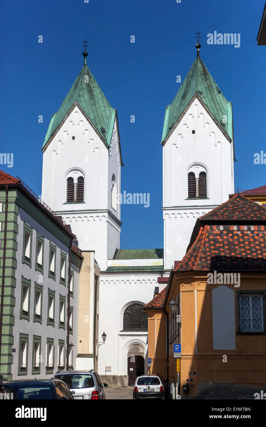 Holy Cross Monastery Church Passau Germany Bavaria Stock Photo