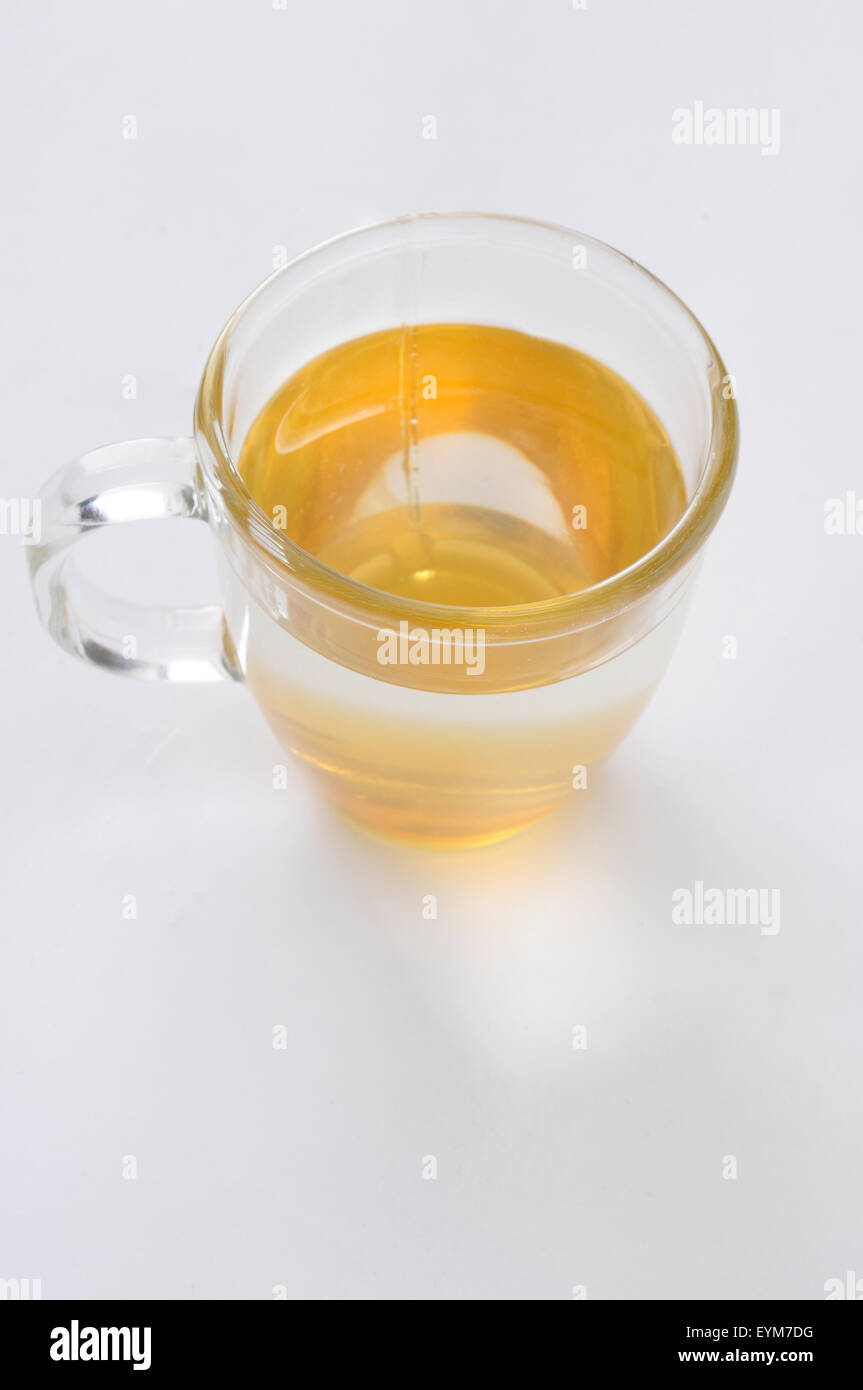Glas, Tee mit Honig, Stock Photo