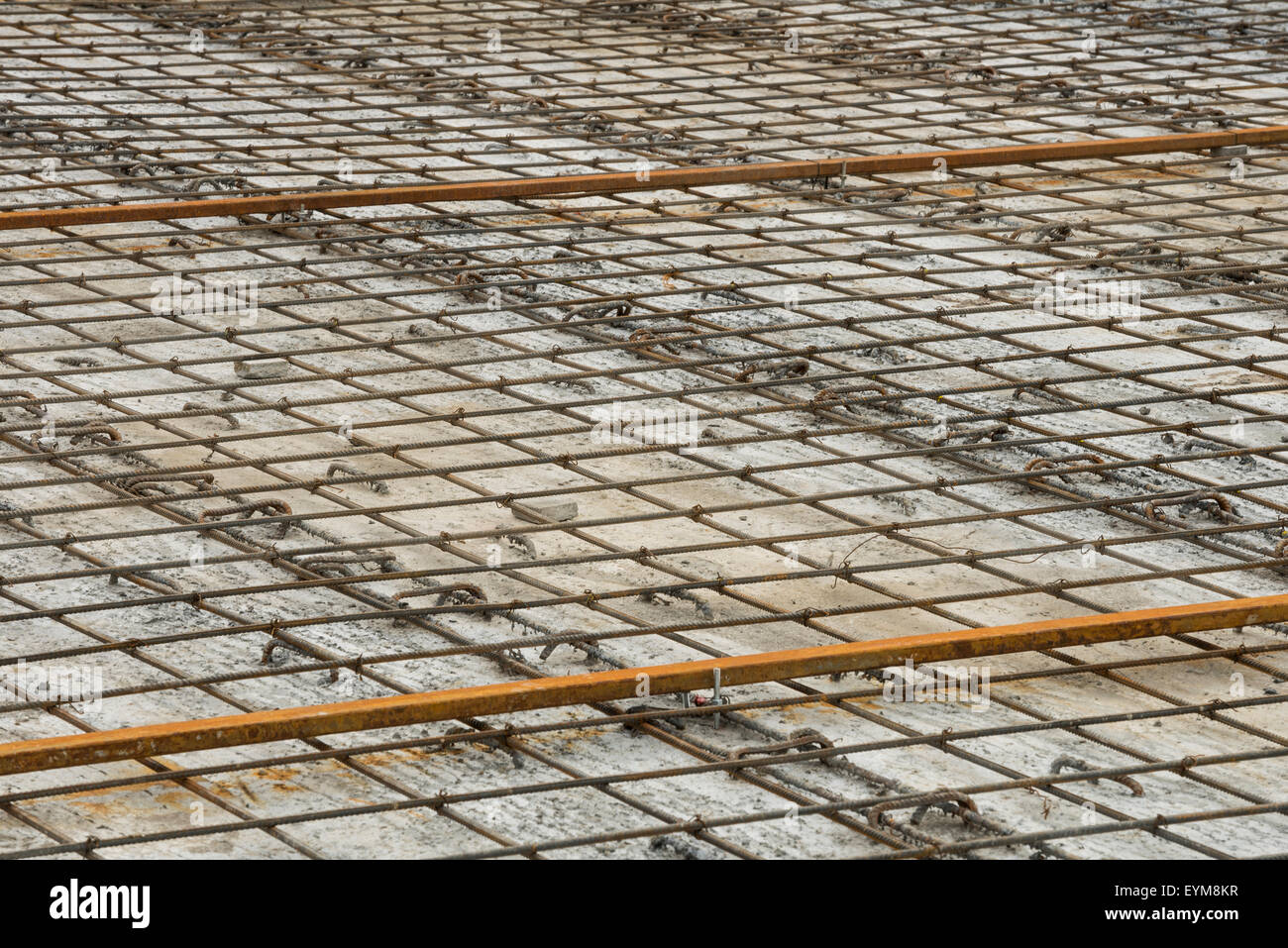 Metal Rods At Construction Site Stock Photo