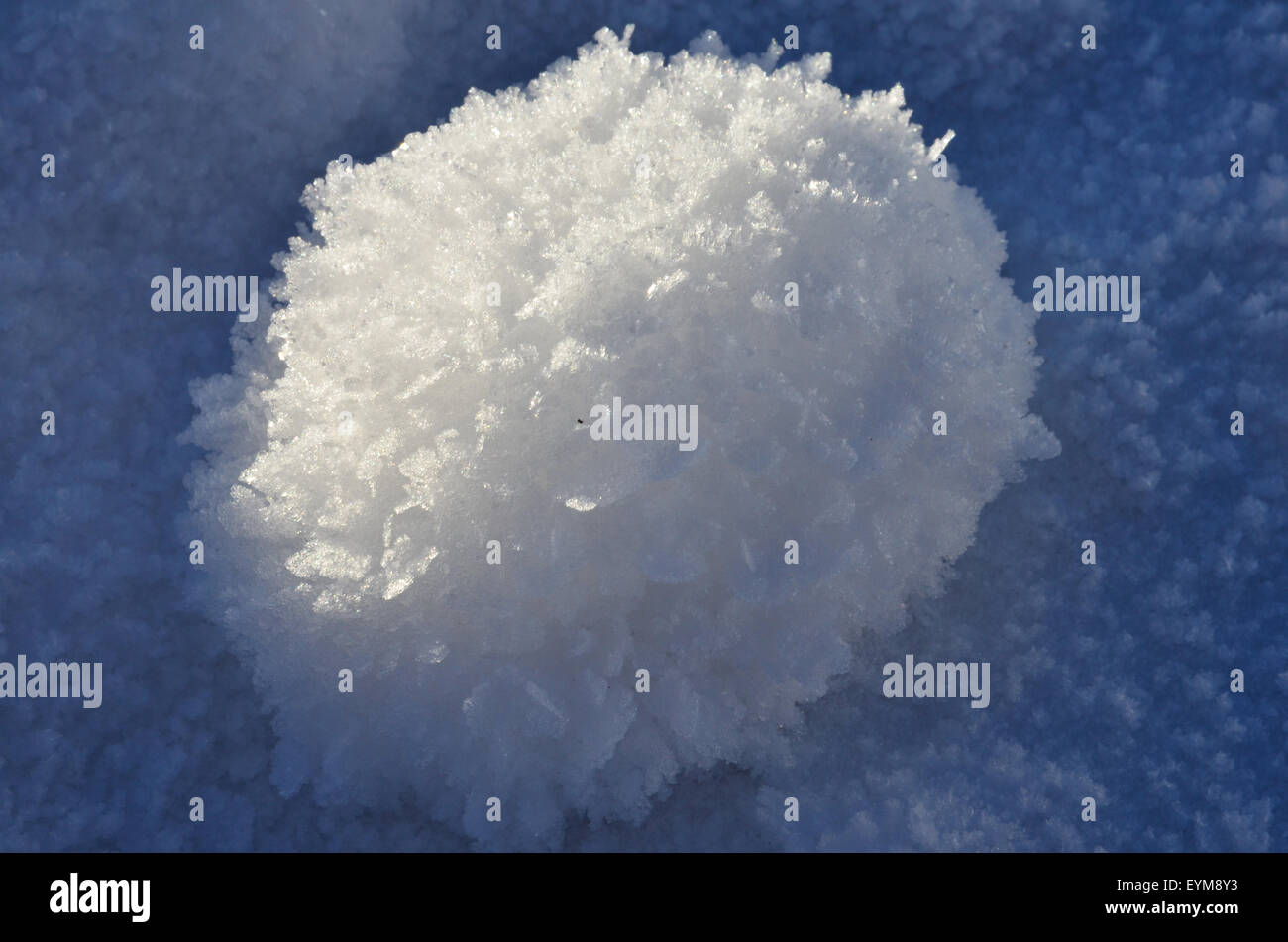 Winter, Schnee, Schneekristalle Stock Photo