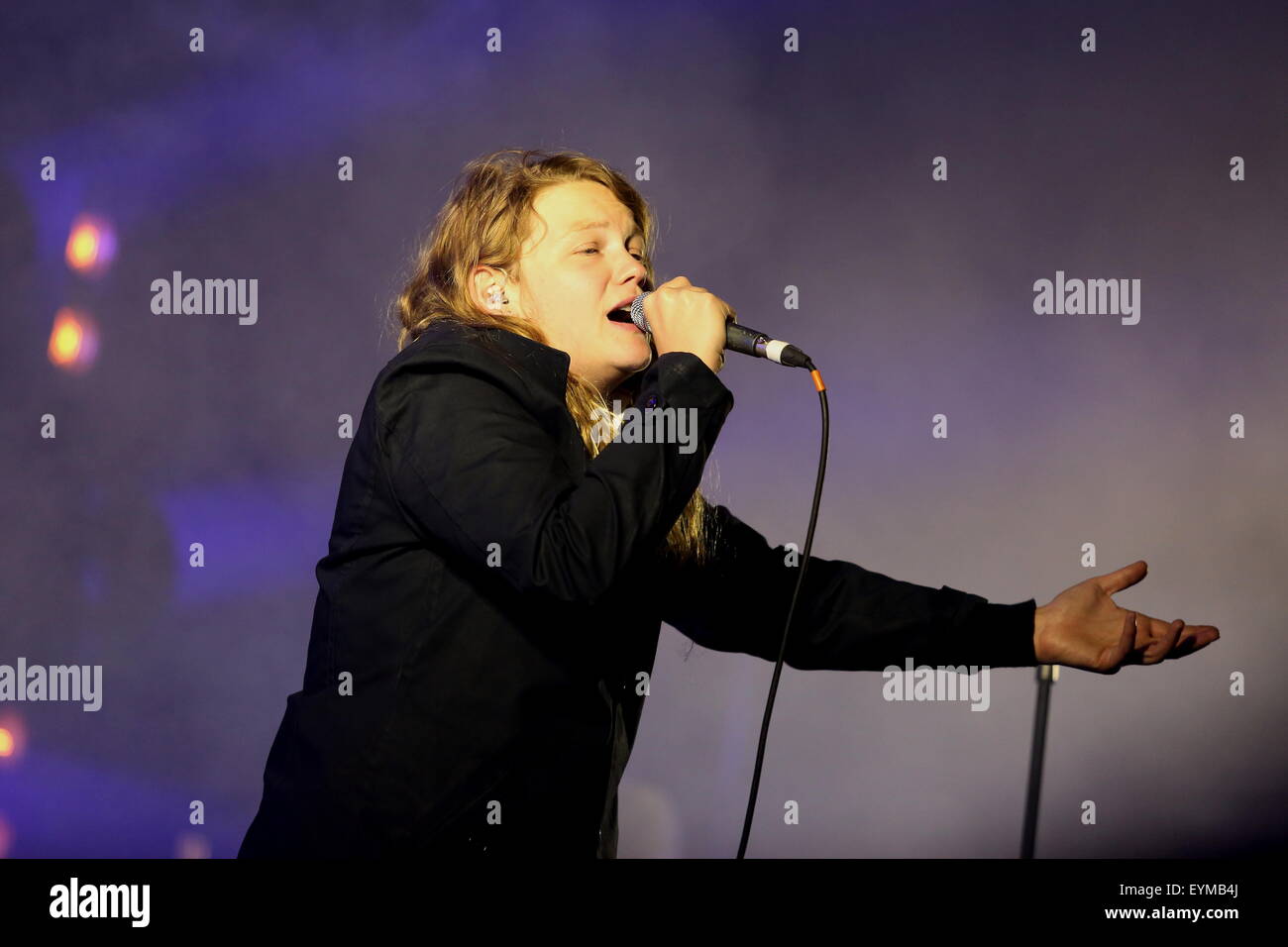 Penrith, Cumbria, UK. 31st July, 2015. Kate Tempest performs live on the Calling Out Stage at Kendal Calling 2015. Credit:  SJN/Alamy Live News Stock Photo