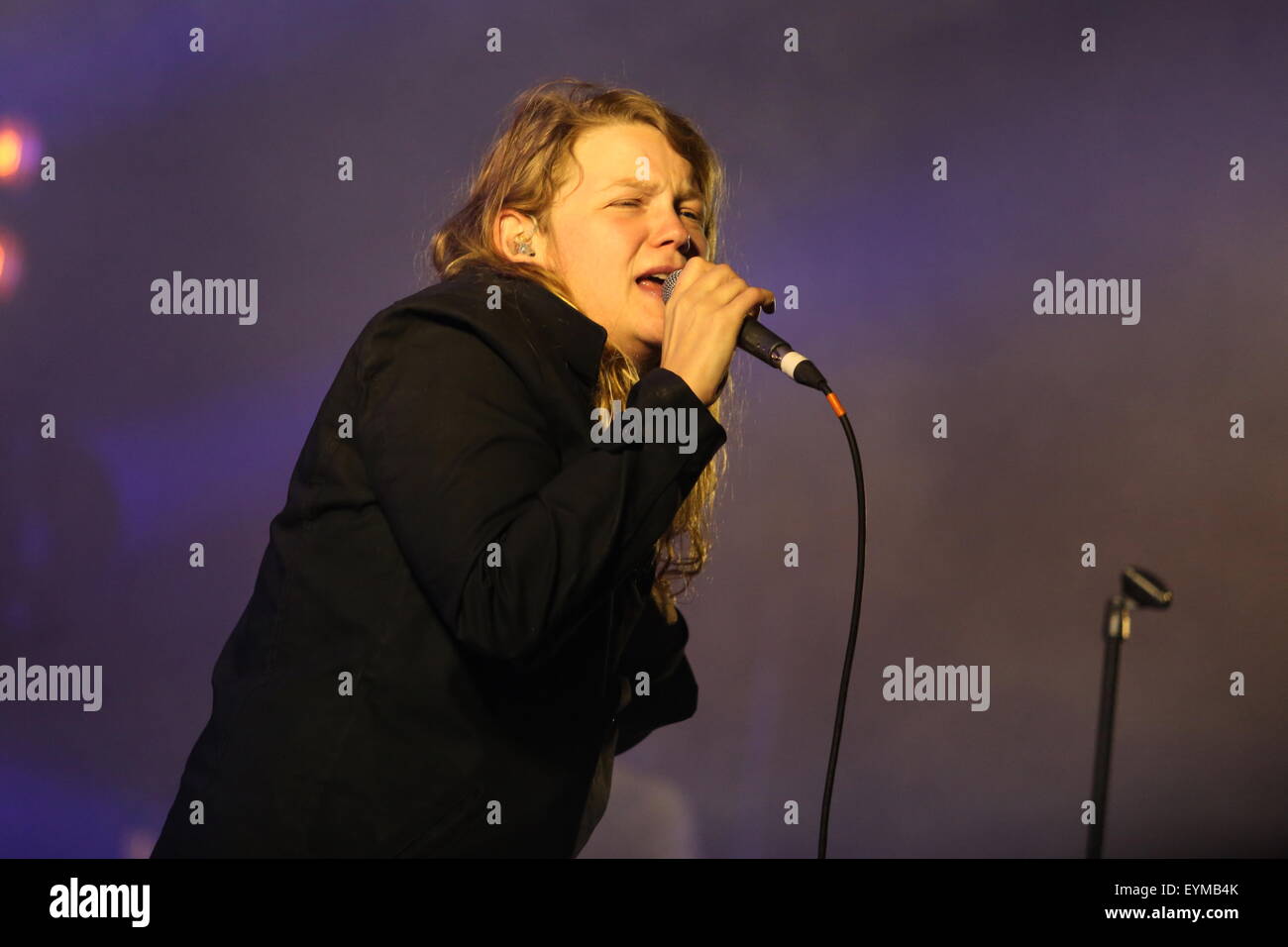 Penrith, Cumbria, UK. 31st July, 2015. Kate Tempest performs live on the Calling Out Stage at Kendal Calling 2015. Credit:  SJN/Alamy Live News Stock Photo