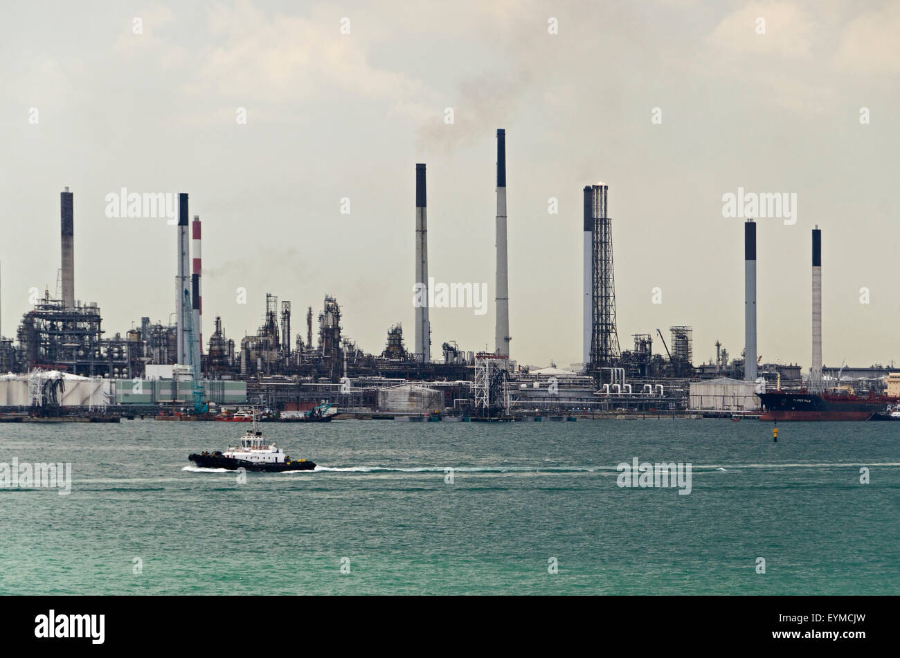 Singapore, industrial facilities Stock Photo