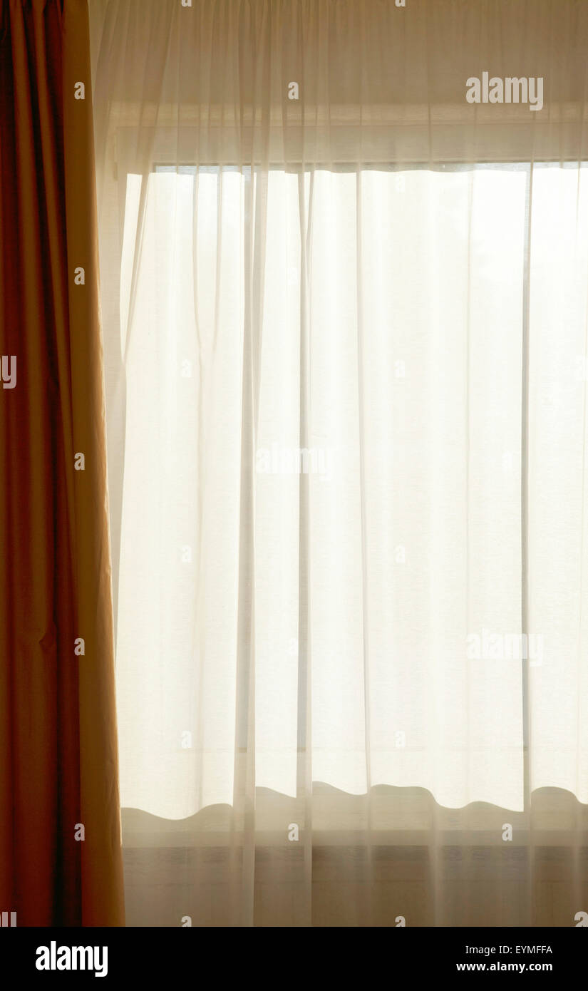 Hotel, window, curtain Stock Photo - Alamy