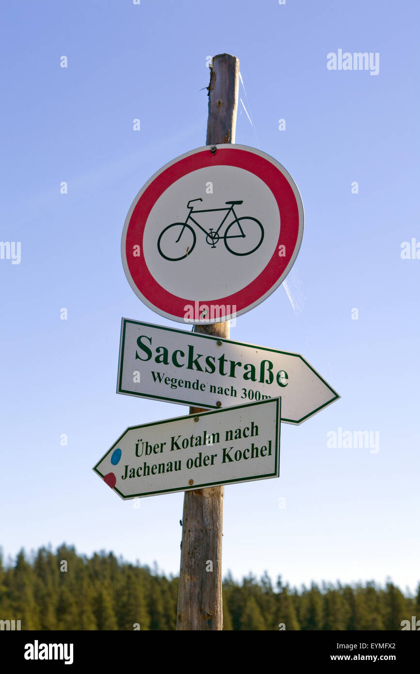 traffic sign and signpost Stock Photo - Alamy