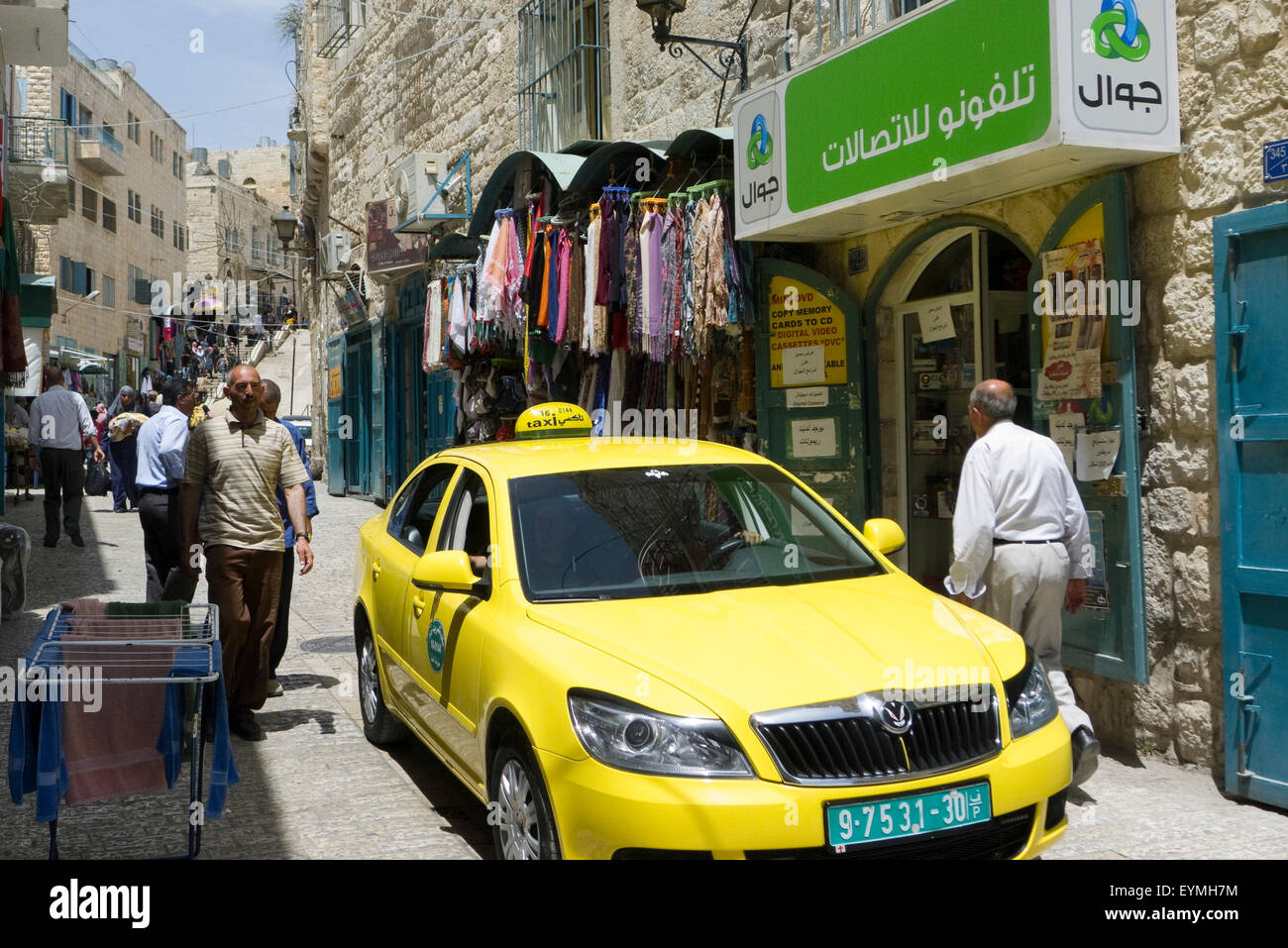 Bethlehem, taxi, Old Town, Paul VI street, Palestine, West Jordan Land