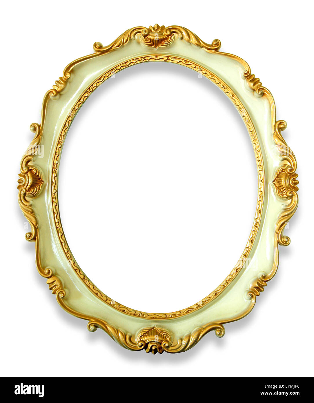 White Antique Picture Frame Isolated Stock Photo, Picture and Royalty Free  Image. Image 23247676.