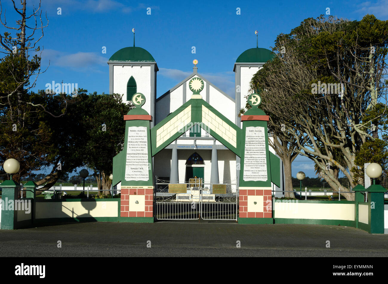 Ratana temple, near Wanganui, North Island, New Zealand Stock Photo