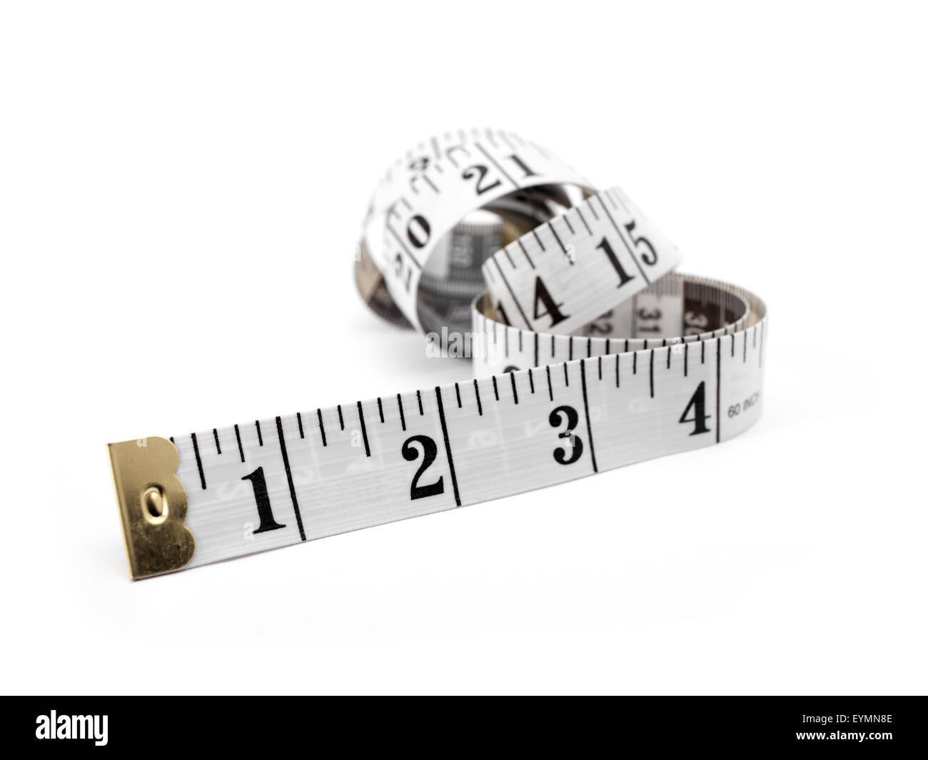Isolated Tape Measure Stock Photo